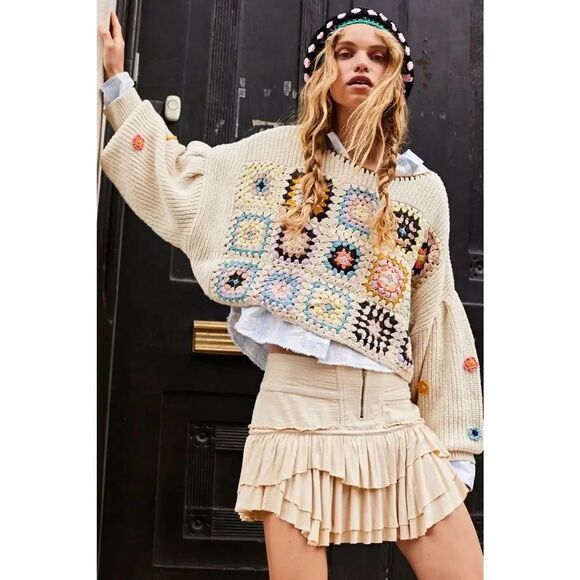 Free People Sweaters - Free People Ambrose Crochet Pullover $298
